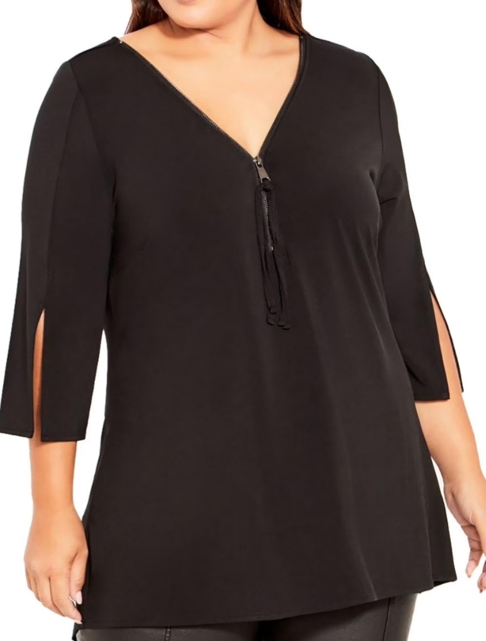 EUC Avenue Black Blouse